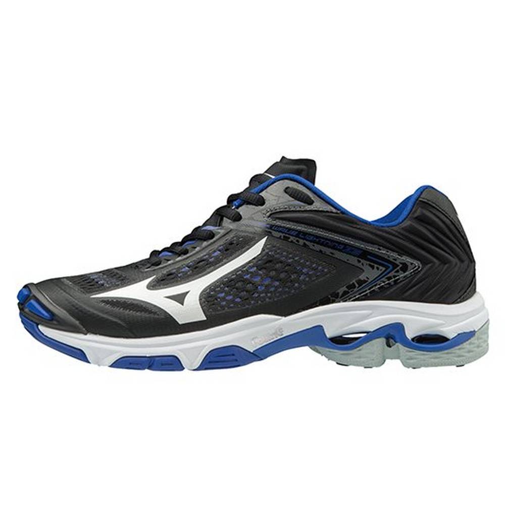 Mizuno Wave Lightning Z5 Női Röplabda Cipő Fekete/Királykék KZI427586